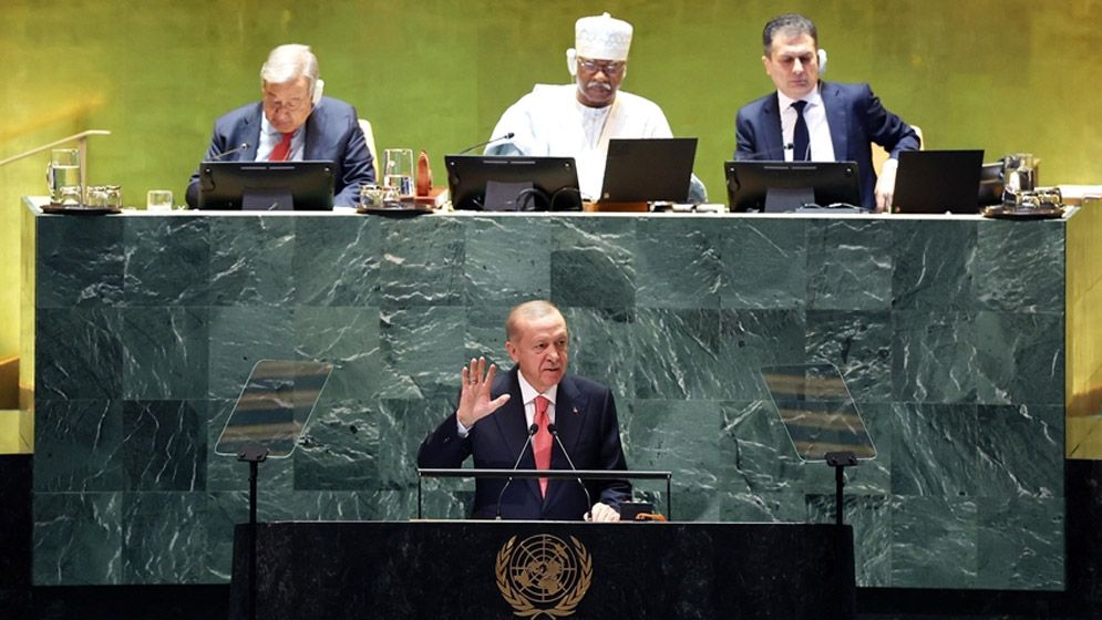 Erdogan spoke strongly against Israel at the United Nations regarding Gaza