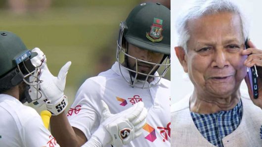 Called Shanto and congratulated Dr. Yunus