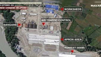 China is building a heliport on Arunachal border