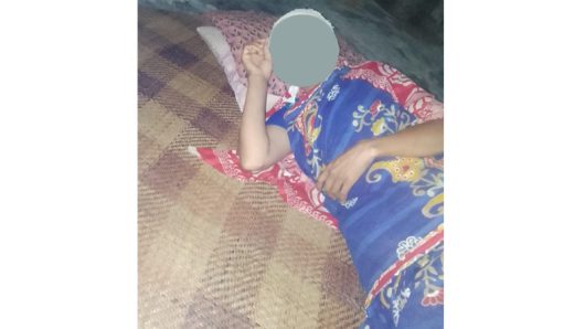 A mother with two children was severely beaten by the opponents in Kanaighat