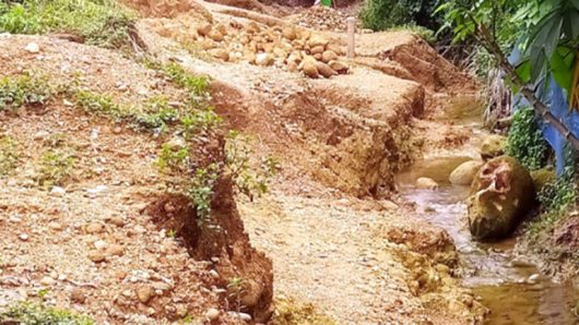 Jaintapur’s Guabari is going on illegal stone extraction-stockpiling Hariloot!