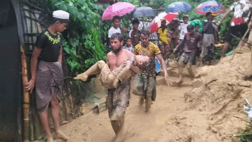 Six members of two families died in a landslide in Cox’s Bazar