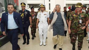 Dr. visited the army headquarters. Muhammad Yunus
