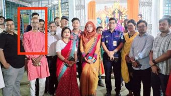 UNO-OC visits the accused Awami League leader in Pujamandap