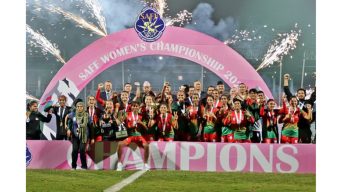 Bangladesh has written their name for the second time in a row in the Women’s SAFF Championship