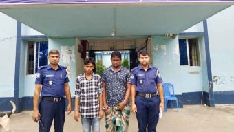 The police arrested the crazy husband