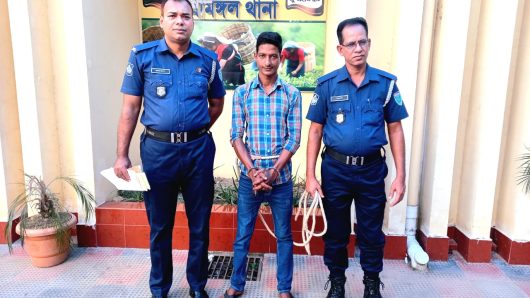 Warranted accused with drugs arrested in Srimangal