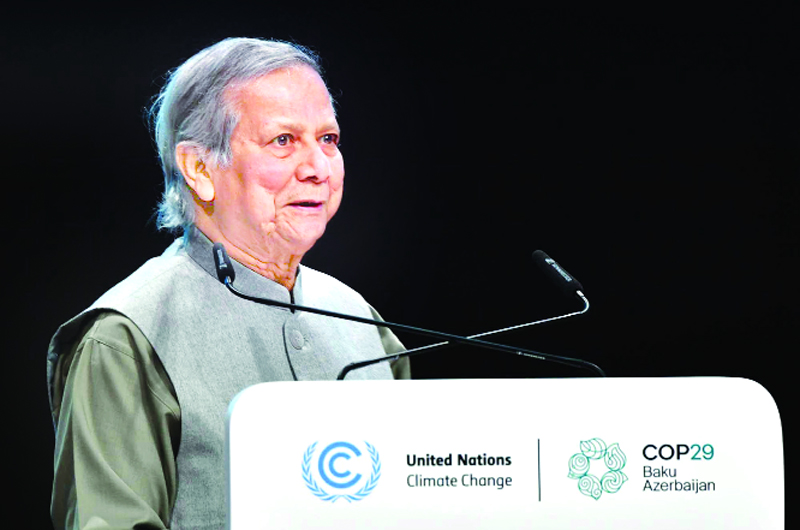 Dr. Yunus puts climate disaster in a different perspective