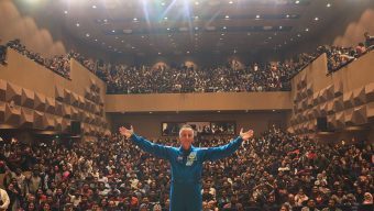 Chief Astronaut Joseph recounts space travel stories to students