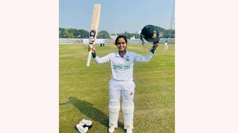 Jyoti is now the first centurion in first-class cricket in women’s cricket