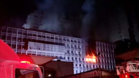 Fire broke out in the Secretariat due to loose electrical connection