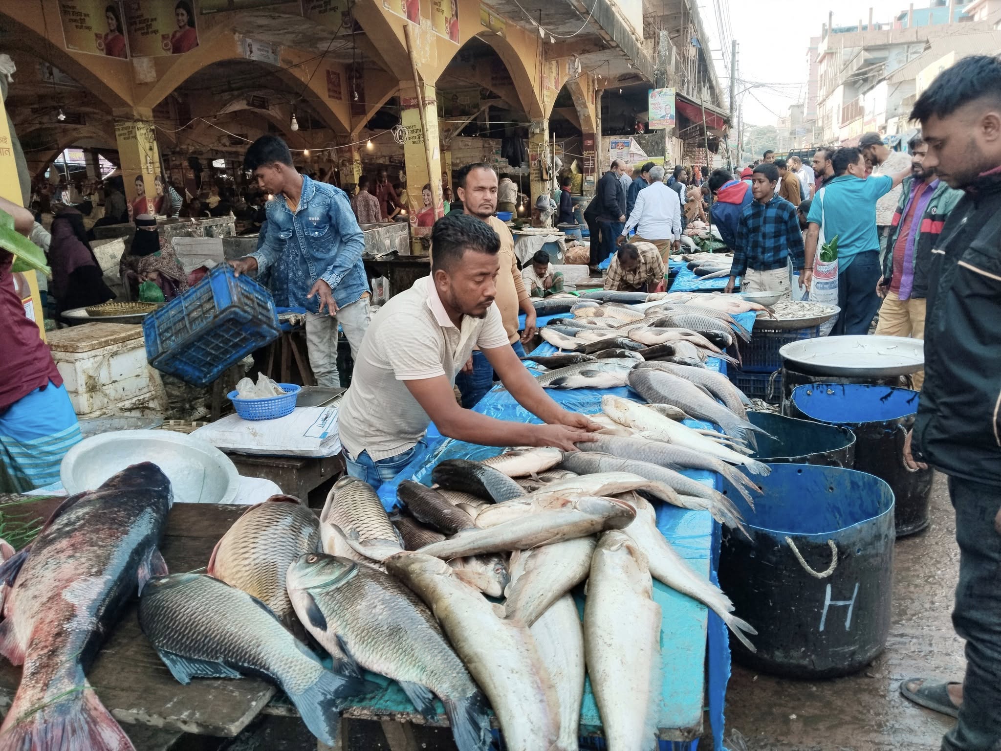 Fish fair in Srimangal on the occasion of Paush Sankranti