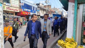 Srimangal Municipality conducts campaign to ease traffic congestion