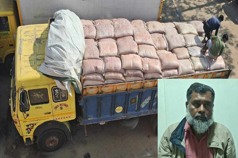 1 arrested with truckload of Indian sugar from Surma Gate Bypass
