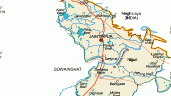 A young man was hit by a truck in Jaintapur