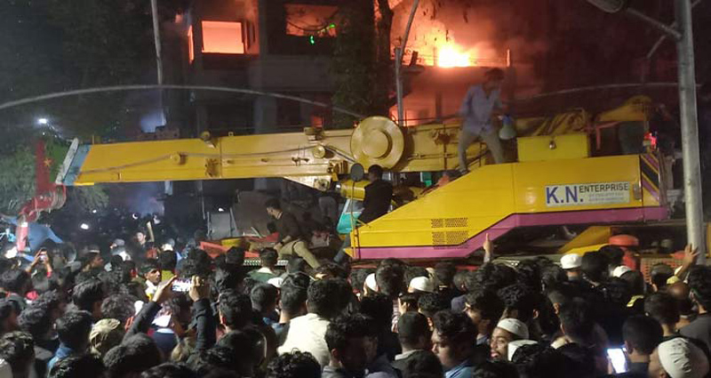 Bangabandhu’s Dhanmondi-32, Hasina’s residence number 5, along with Khulna’s ‘Sheikh Bari’ and Hanif’s house in Kushtia, were vandalized