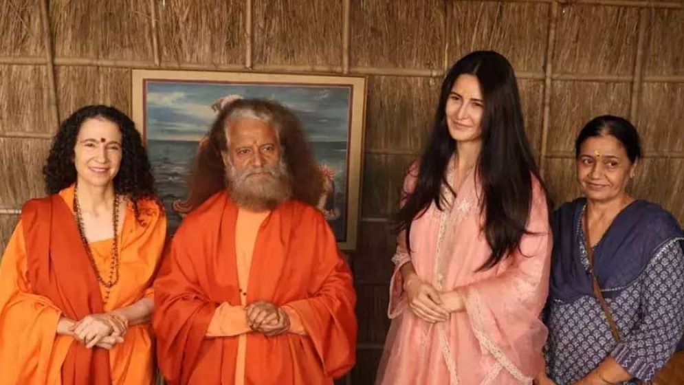 Katrina Kaif arrives at Mahakumbh with her mother-in-law