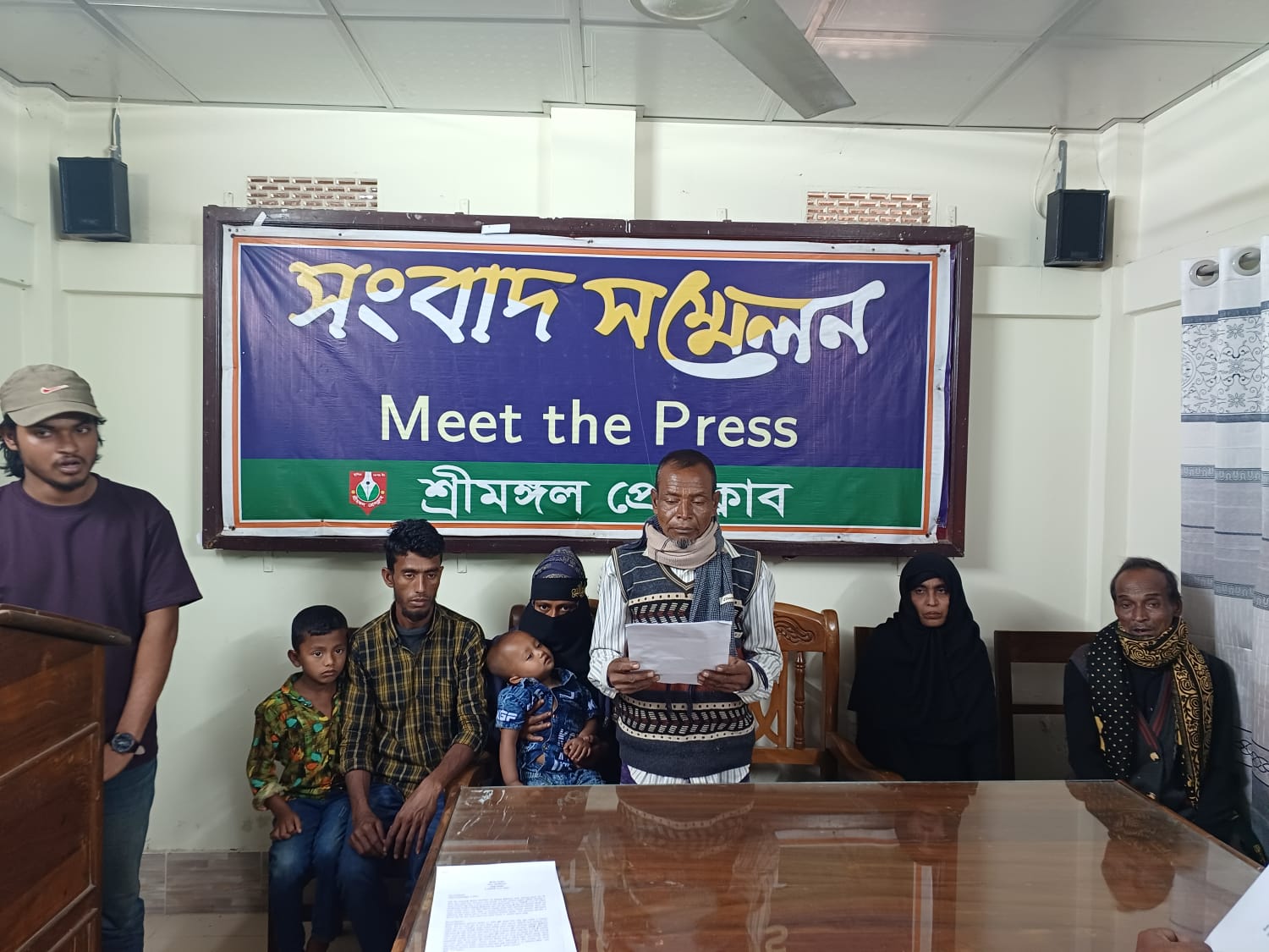 Allegations of harassment of two landless families in Srimangal