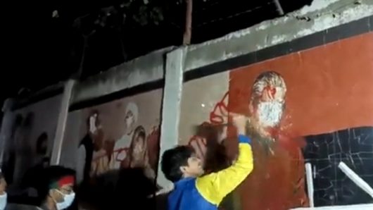 Murals of Sheikh Mujibur Rahman vandalized in Chittagong and Rangpur
