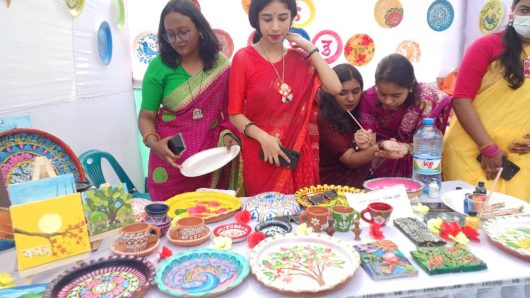 Srimangal residents welcome the spring festival