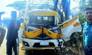 1 killed, 4 injured in three-way collision in Sylhet’s South Surma