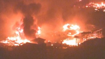 Japan is burning in a fire