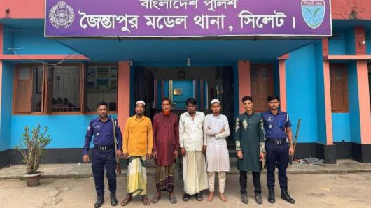 Army vehicle vandalized in Jaintapur: 5 arrested, 150 accused