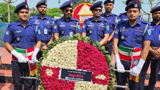Moulvibazar Police pays tribute to martyrs on Genocide Day