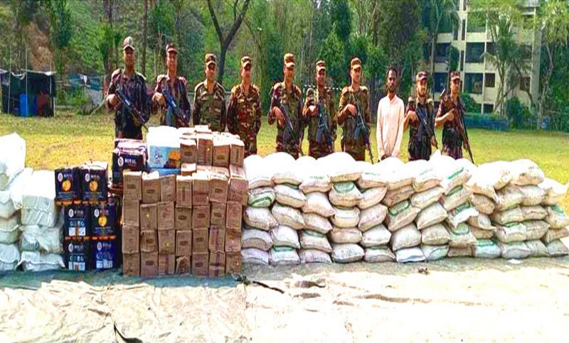 Army operation in Sylhet seizes huge amount of Indian goods