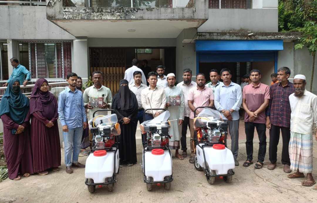 Agricultural machinery distributed to farmers in Jaintapur at subsidized prices