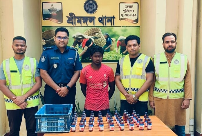 Drug dealer arrested with Escafe syrup in Srimangal