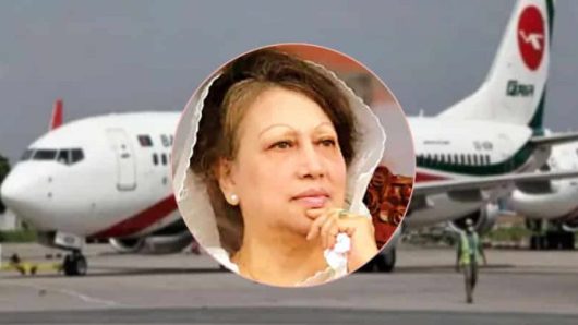 Two cabin crew members on duty on Khaleda Zia’s flight were removed at midnight