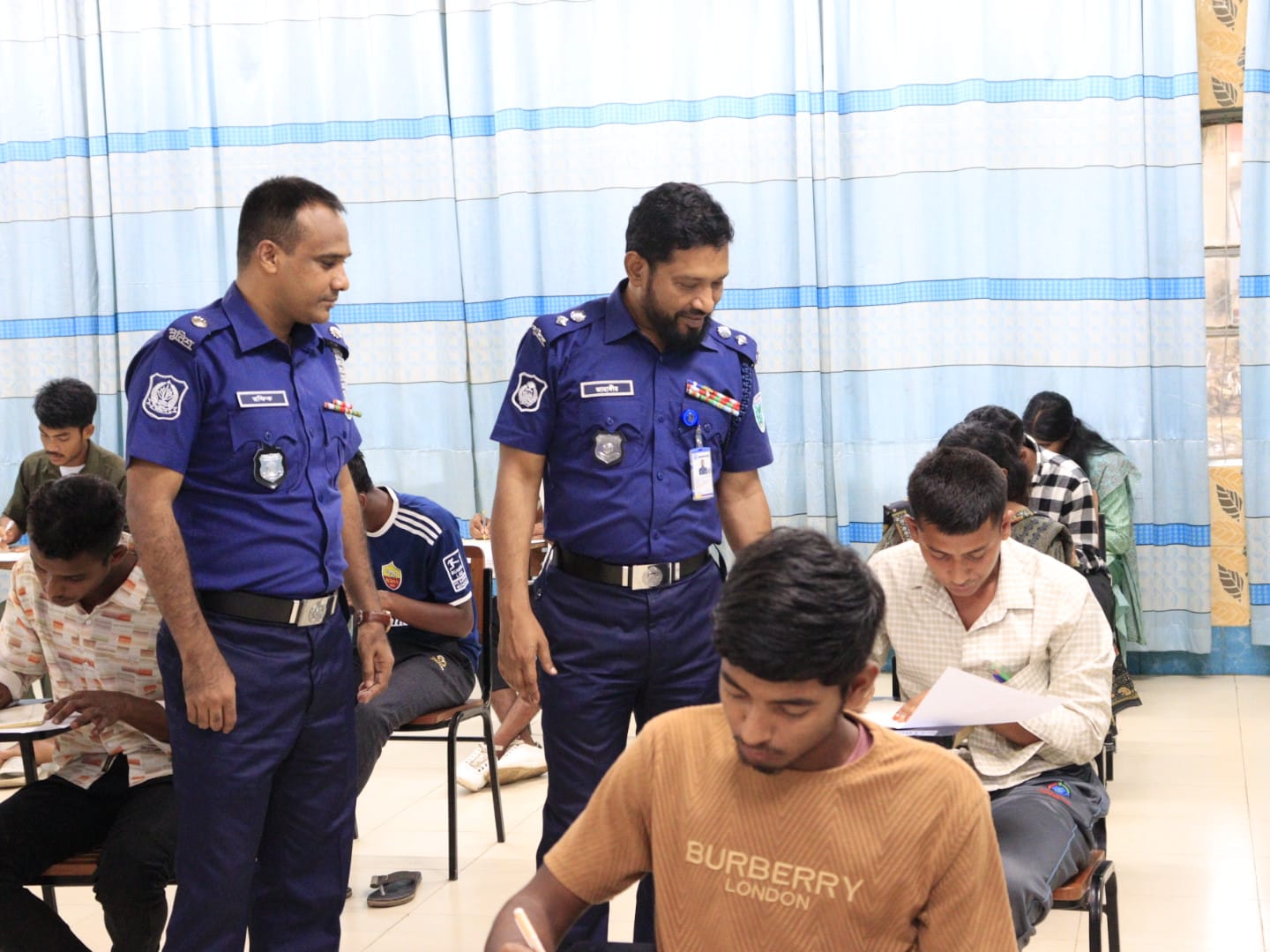 Police Constable Recruitment Written Test Held in Moulvibazar