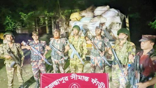 Indian coffee worth Tk 7 million seized in joint operation in Jaintapur