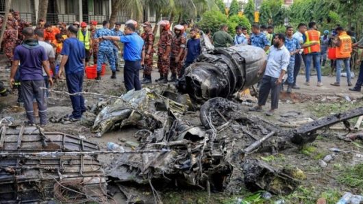 Plane crashes in Uttara, death toll rises to 20