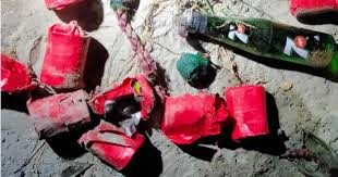 Crude Bombs and Petrol Bombs Recovered from Separate Areas of the Capital