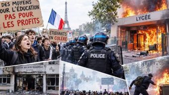Student protests in France turn violent; 2,000 detained